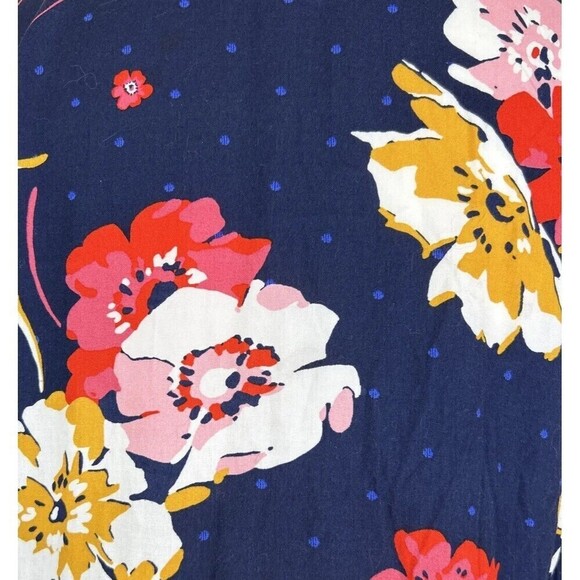 Old Navy Pullover Navy Multi Color Floral Print Swing Dress Size Medium (8/10) - Picture 13 of 13